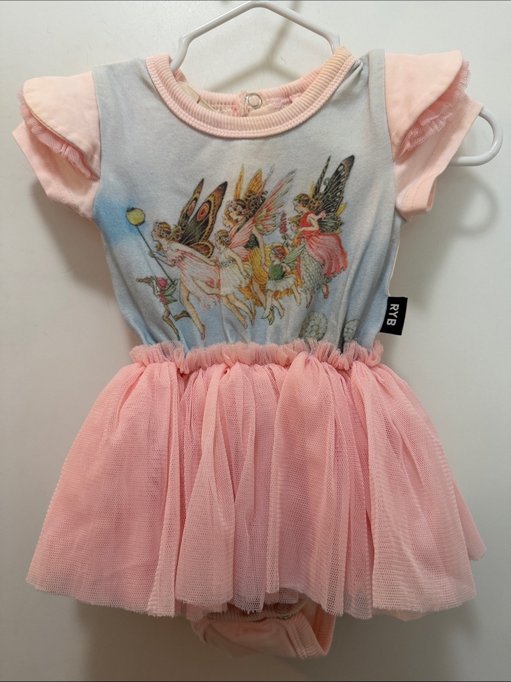 RYB Baby Fairy Tutu Dress - Pink & Light Blue